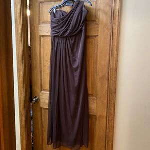 David’s Bridal Brown bridesmaid dress, sz 16